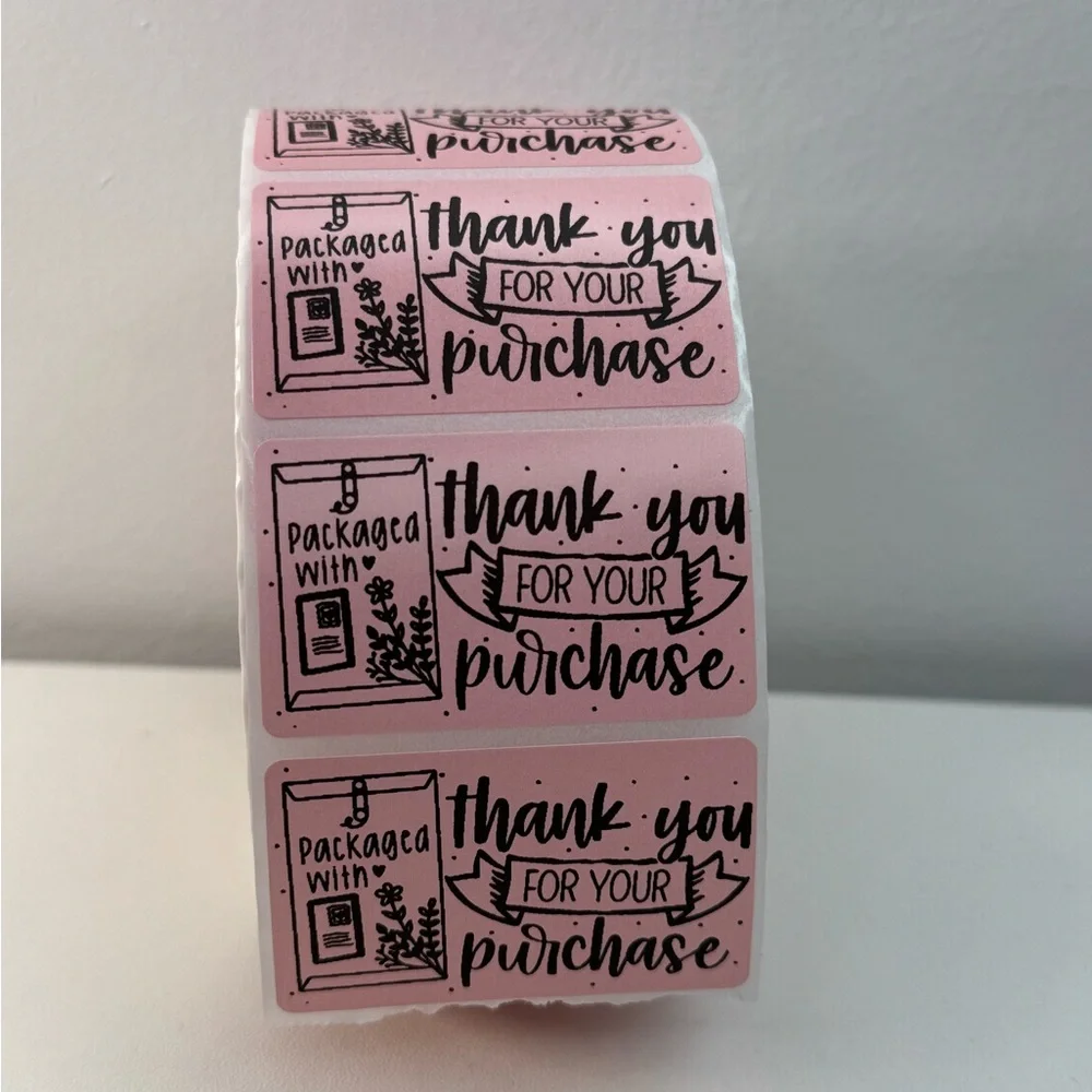Packaged with Love Stickers,Cute Love Business Stickers 8 COLORS TO CHOOSE FROM - Picture 9 of 9